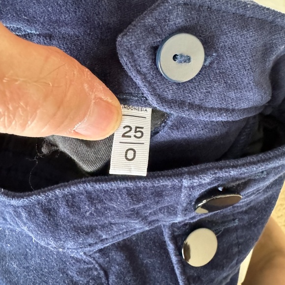 LOFT Women's Velvet Mariner Skinny‎ Pants Deep Space Blue Size 25 Stretch Ankle - Picture 7 of 13